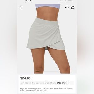 HALARA cute active skirt with shorts!
